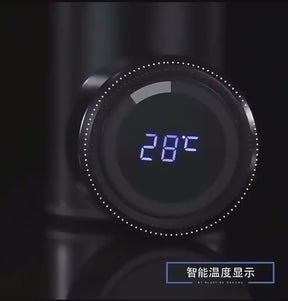 Garrafa Térmica Inox Inteligente Com Medidor De Temperatura