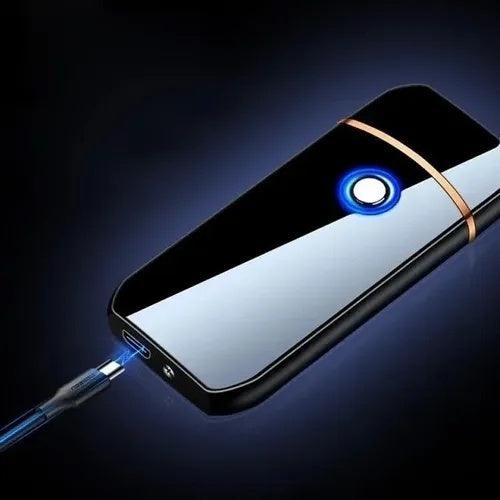 Isqueiro Elétrico Recarregável Usb Portátil Luxo - Tartaruga Shop
