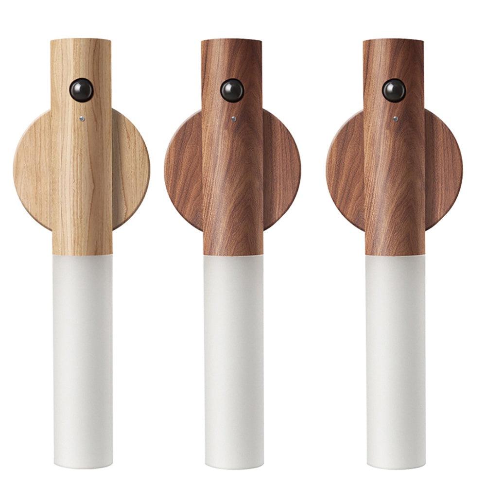 Sensor Inteligente de Movimento de Parede Feita de Madeira - Tartaruga Shop