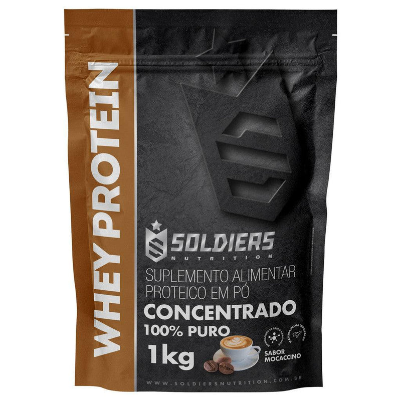 Whey Protein Concentrado 1kg - 100% Importado - Soldiers Nutrition - Tartaruga Shop